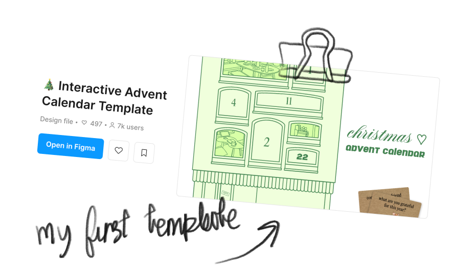 Original Figma advent calendar template